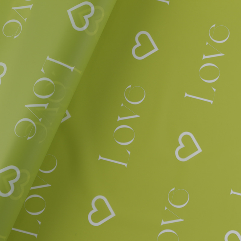 Cartas de amor estampadas design flor embrulho nosso papel com revestimento impermeável colorido