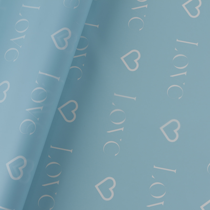 Cartas de amor estampadas design flor embrulho nosso papel com revestimento impermeável colorido