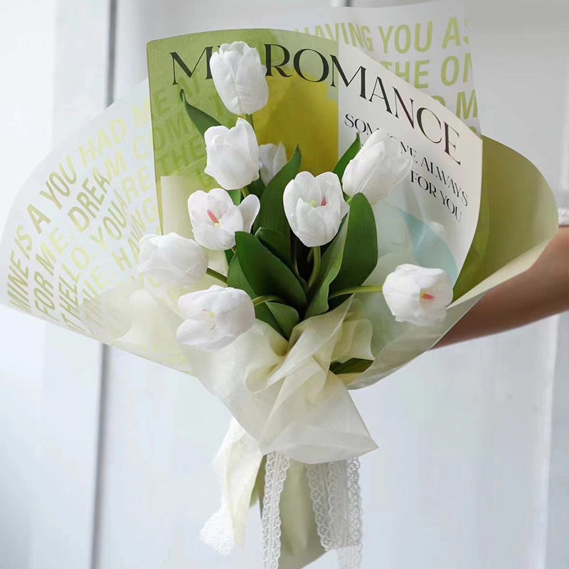 Revestimento impermeável Art Flower Wrapping Nosso Paper