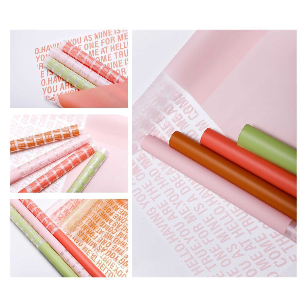 Revestimento impermeável Art Flower Wrapping Nosso Paper