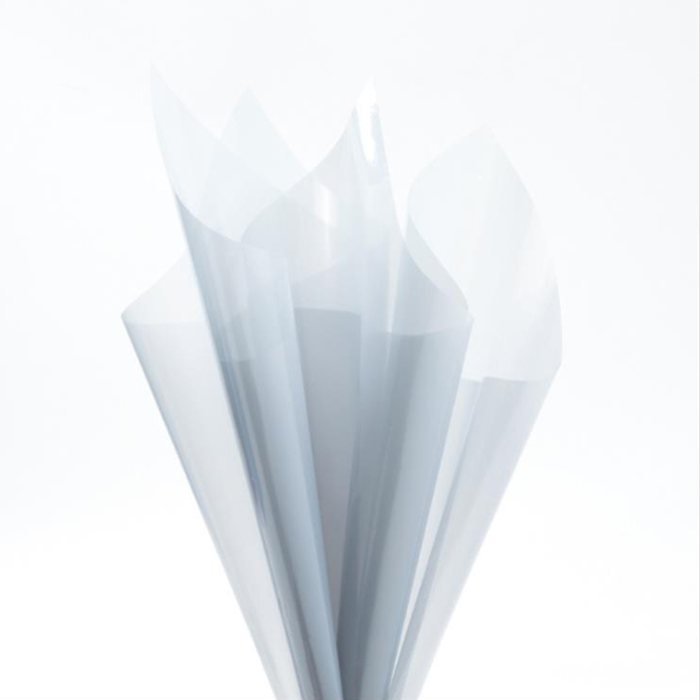 Papel de embrulho de flores de cristal transparente à prova d'água