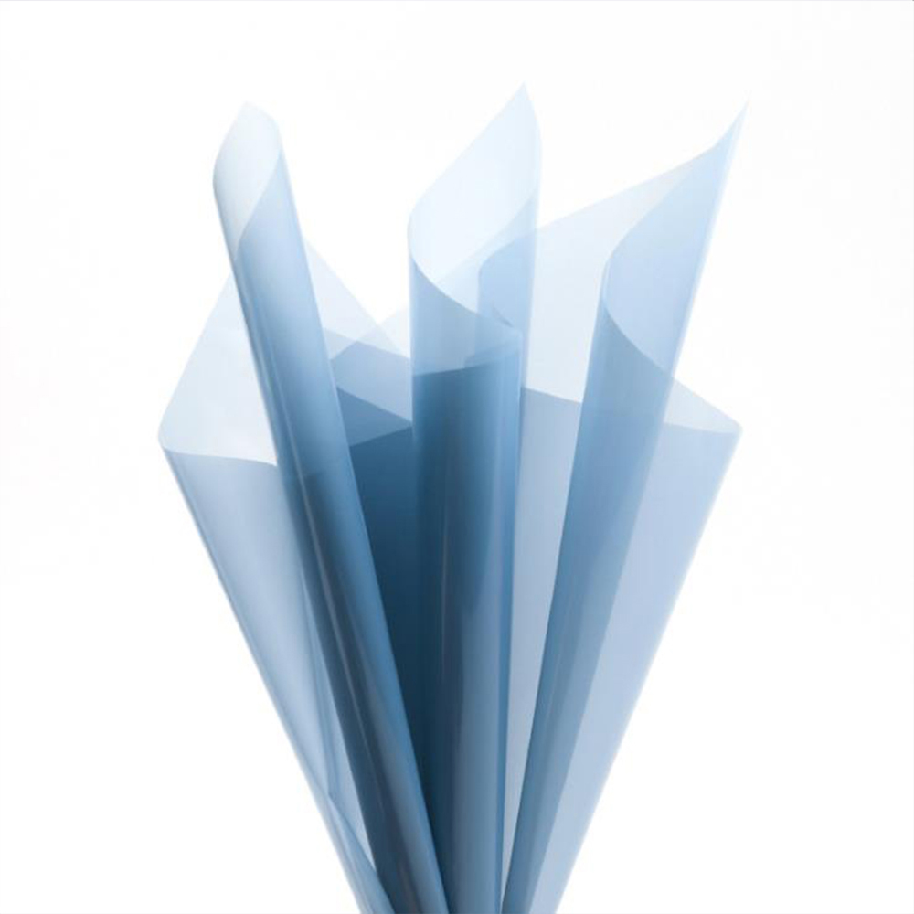 Papel de embrulho de flores de cristal transparente à prova d'água