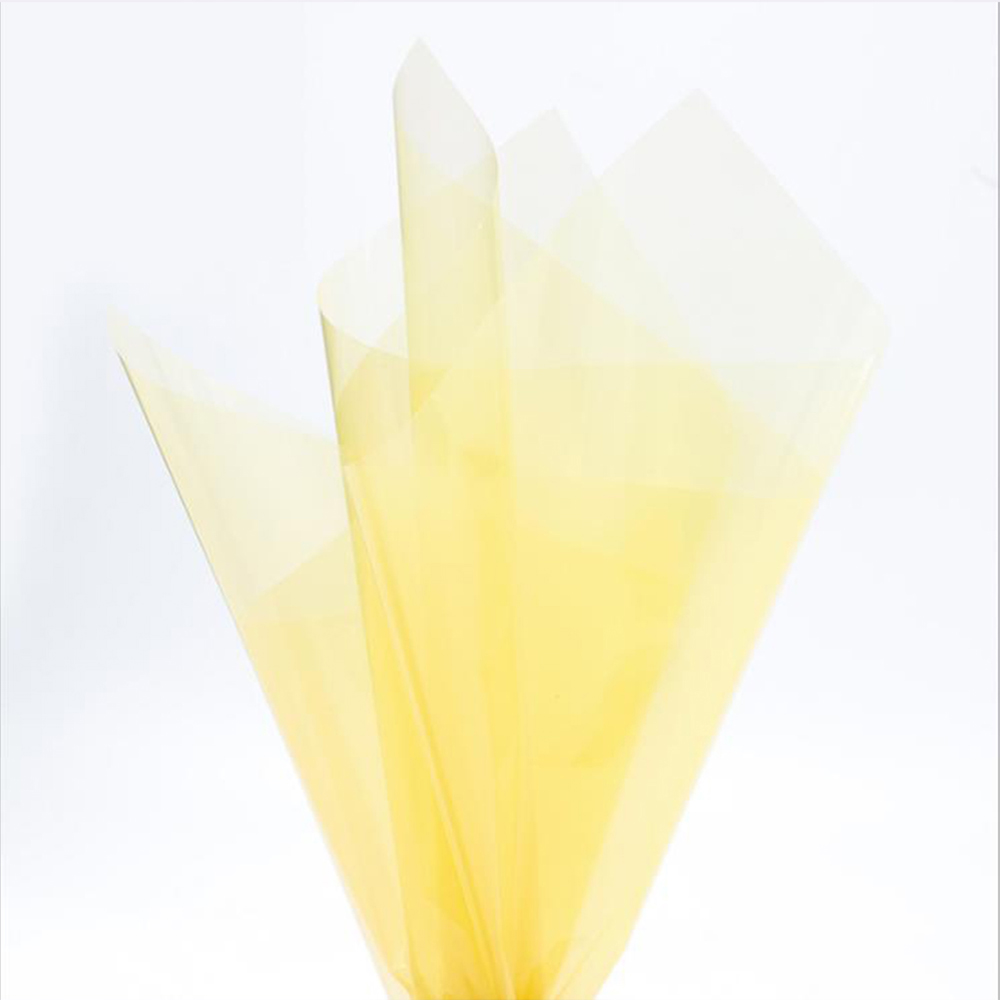 Papel de embrulho de flores de cristal transparente à prova d'água