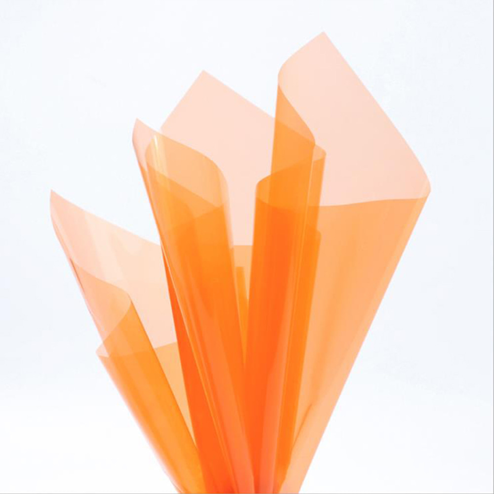 Papel de embrulho de flores de cristal transparente à prova d'água