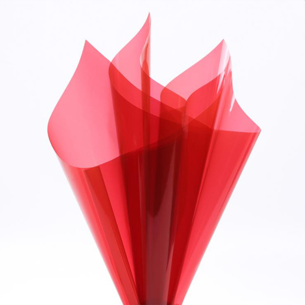 Papel de embrulho de flores de cristal transparente à prova d'água