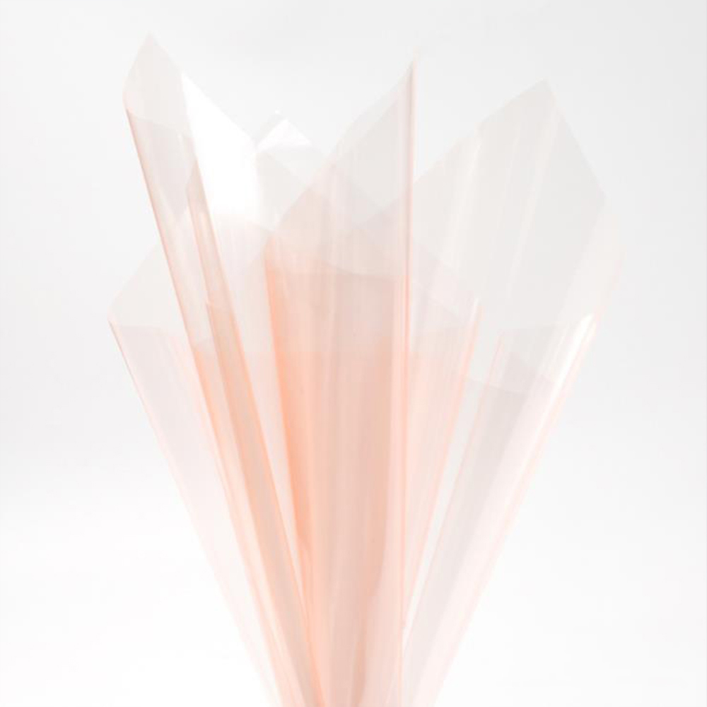 Papel de embrulho de flores de cristal transparente à prova d'água