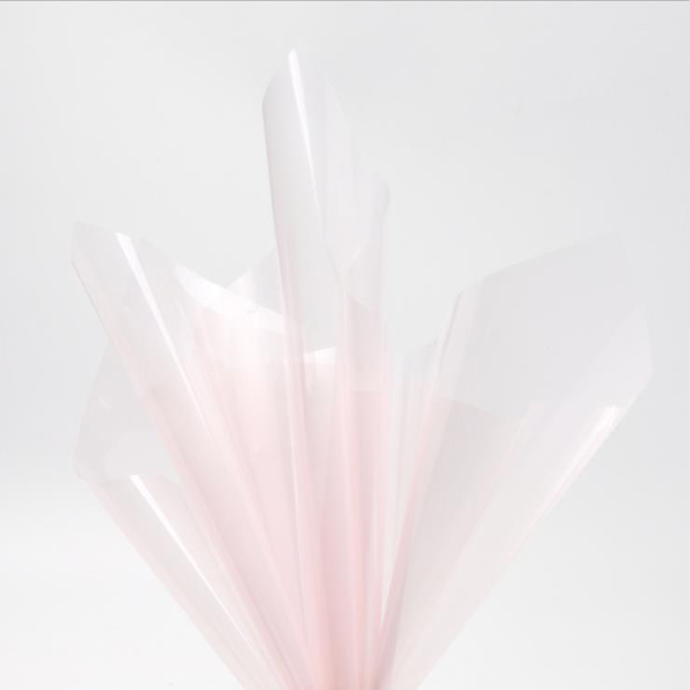 Papel de embrulho de flores de cristal transparente à prova d'água