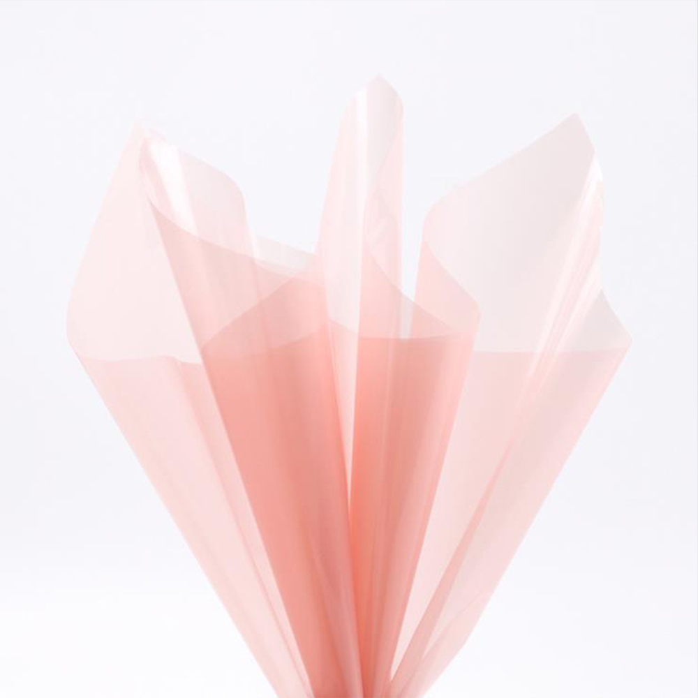Papel de embrulho de flores de cristal transparente à prova d'água
