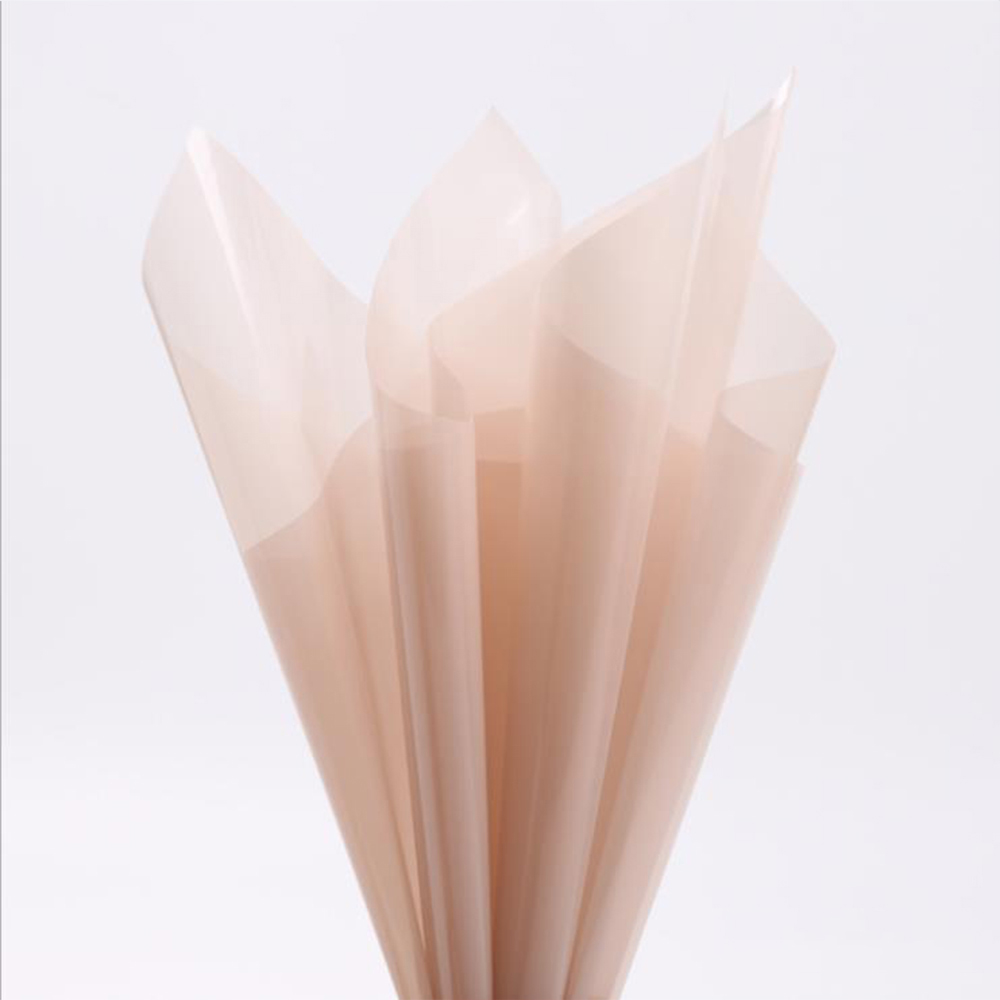 Papel de embrulho de flores de cristal transparente à prova d'água