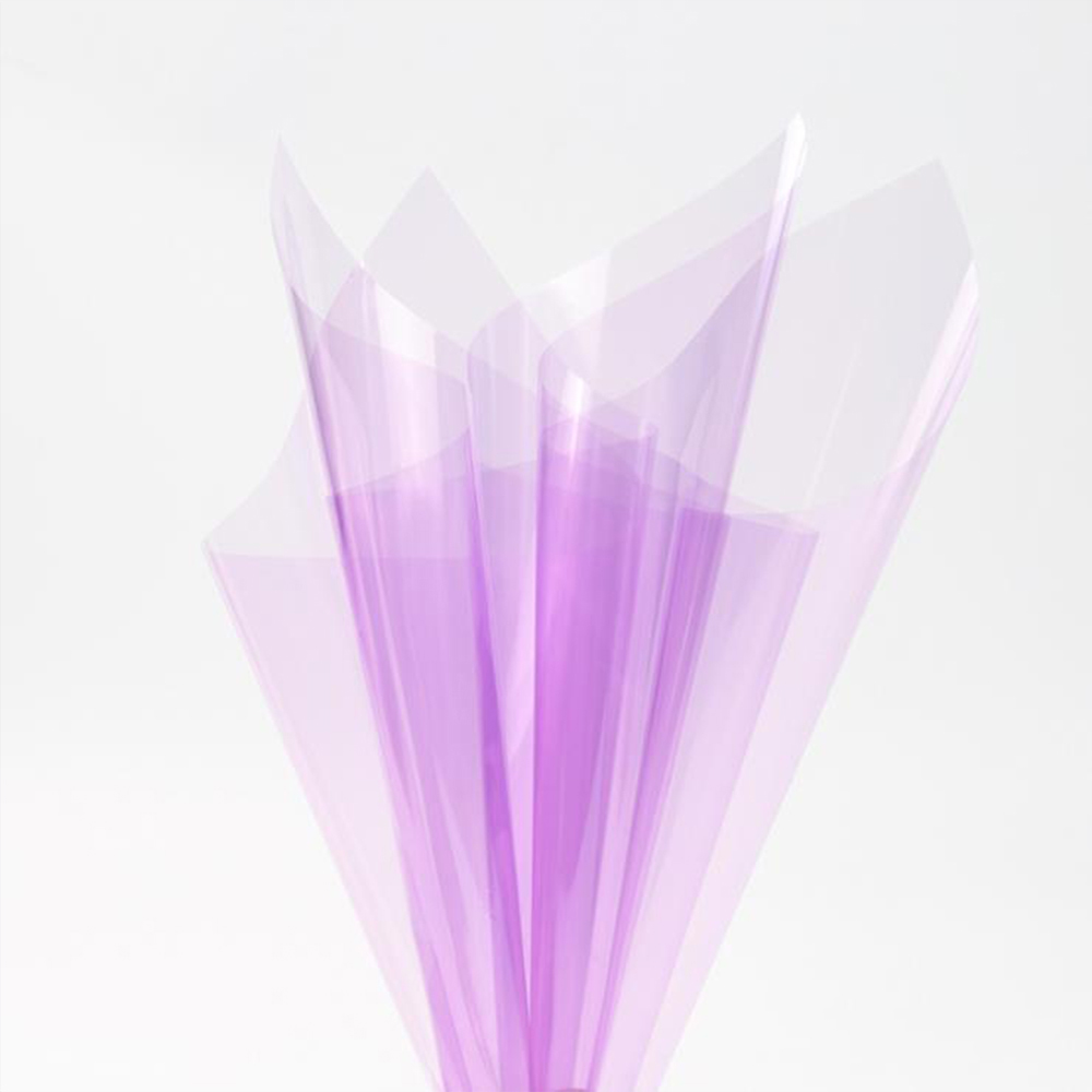 Papel de embrulho de flores de cristal transparente à prova d'água