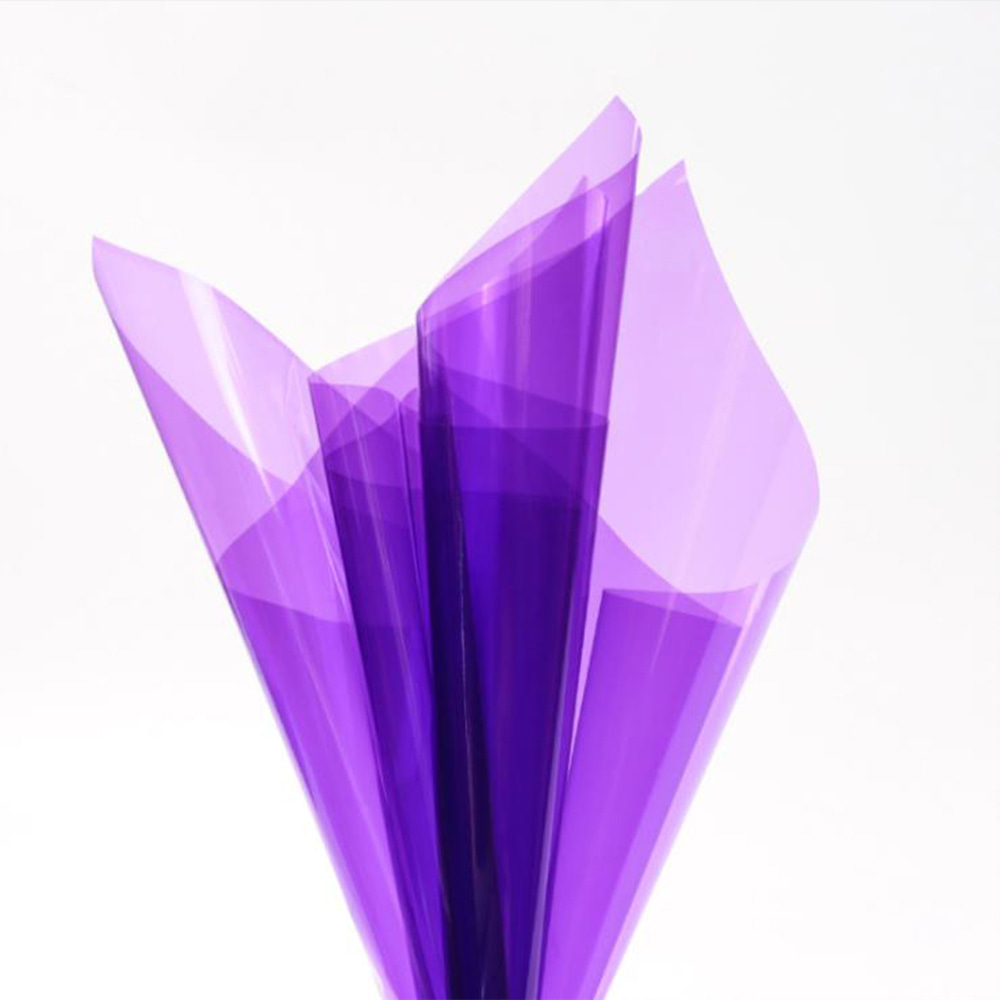 Papel de embrulho de flores de cristal transparente à prova d'água