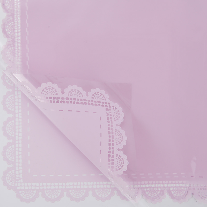 Papel embrulhado com renda impermeável espessada de plástico