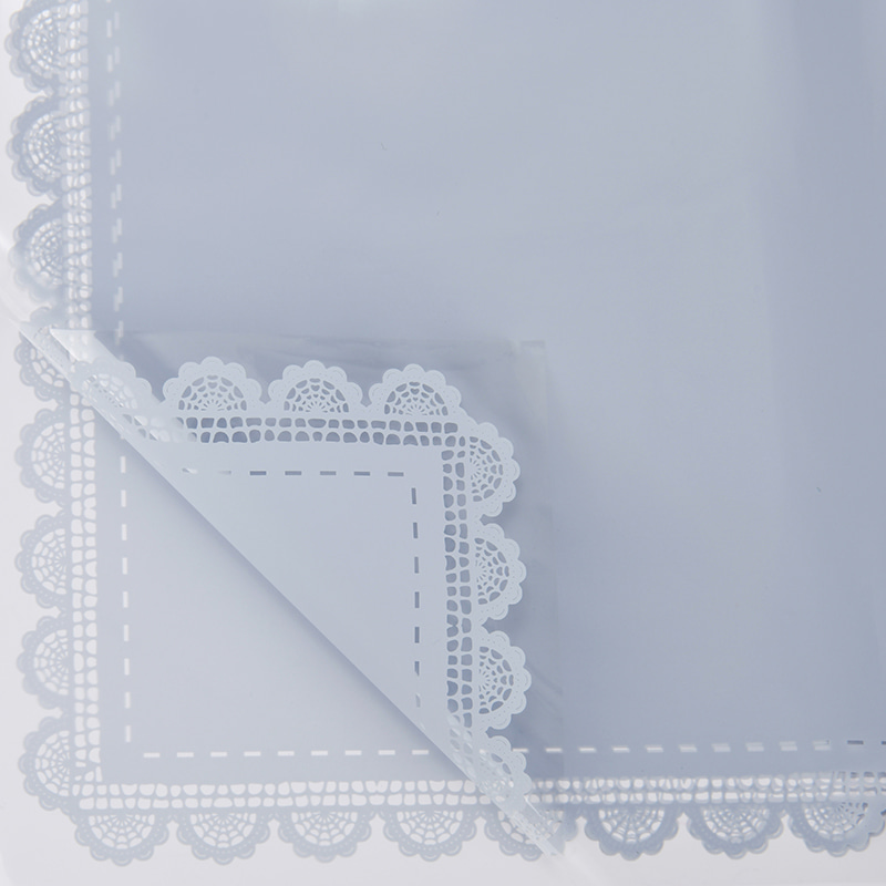 Papel embrulhado com renda impermeável espessada de plástico