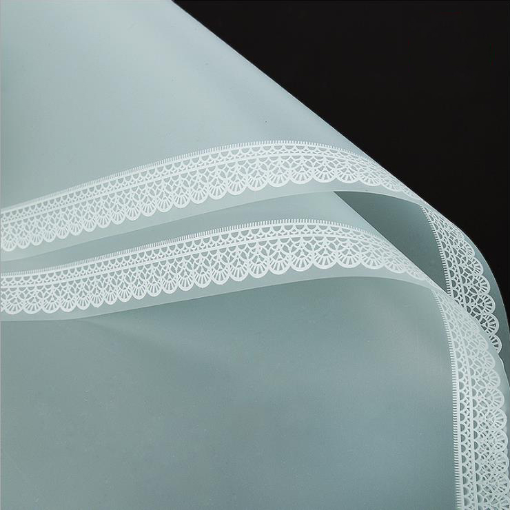 Papel de embrulho de flor fosco rendado