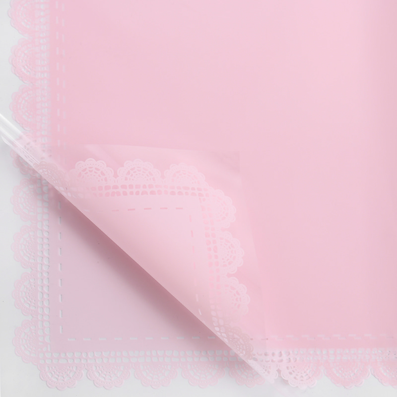 Papel embrulhado com renda impermeável espessada de plástico