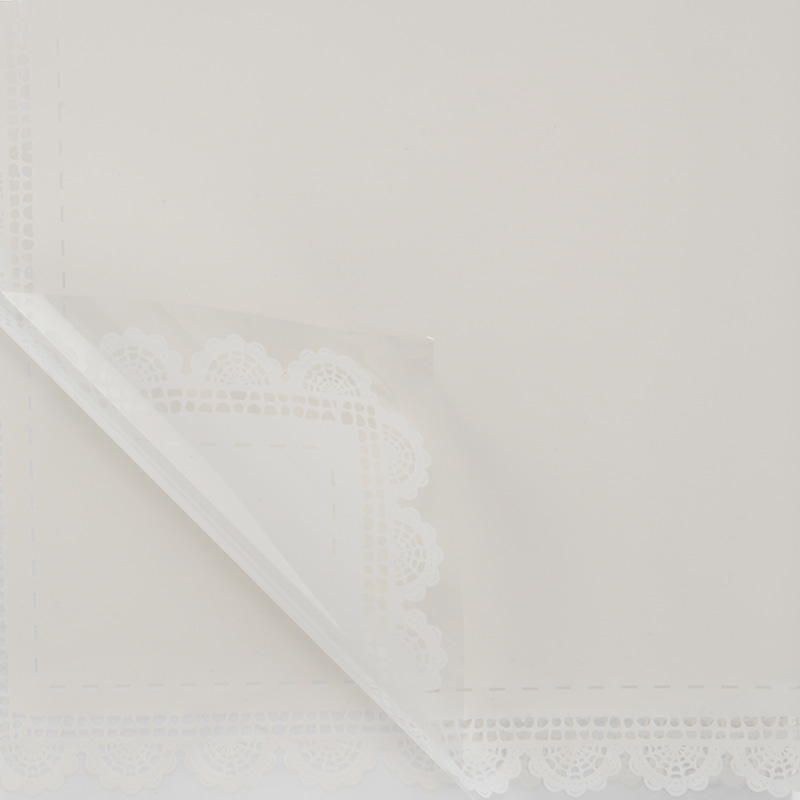 Papel embrulhado com renda impermeável espessada de plástico