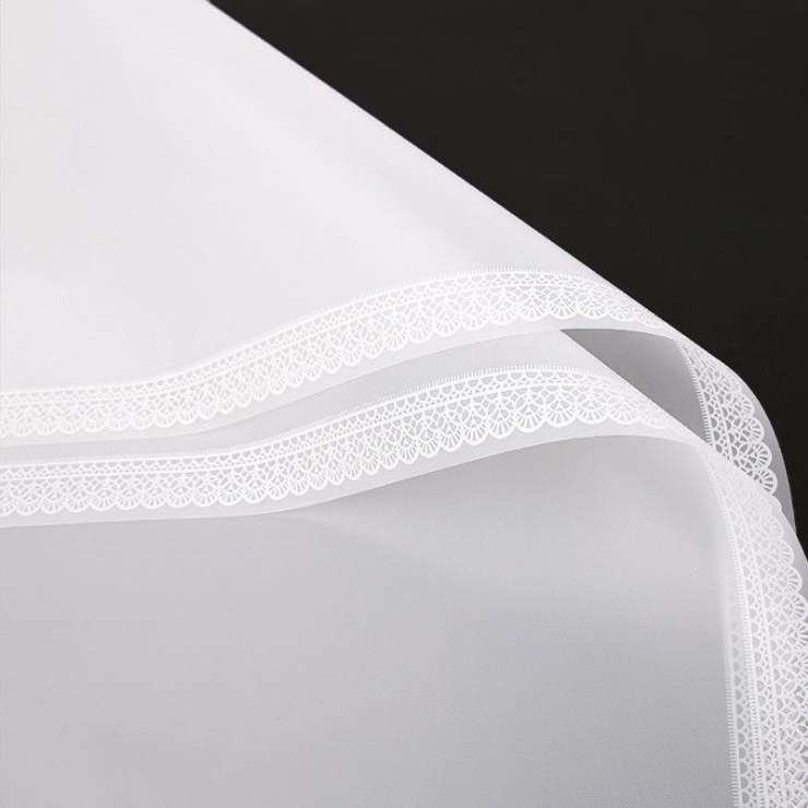 Papel de embrulho de flor fosco rendado