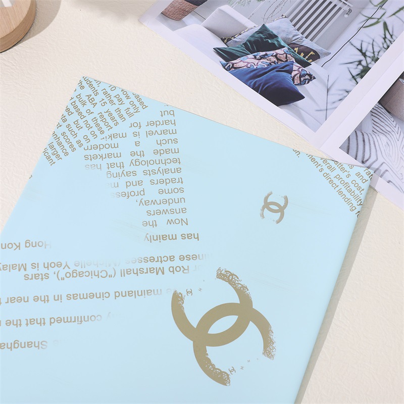 Papel de embrulho da marca Chanel