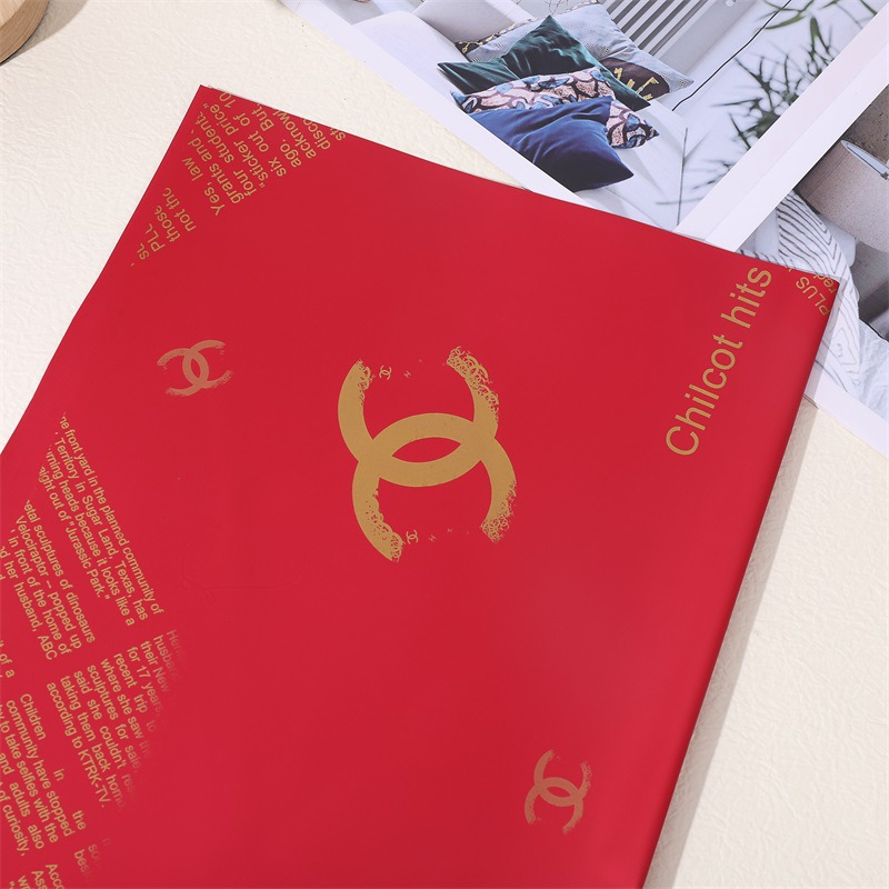 Papel de embrulho da marca Chanel