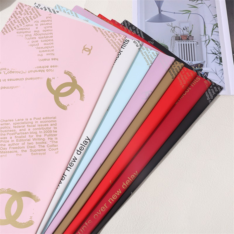 Papel de embrulho da marca Chanel