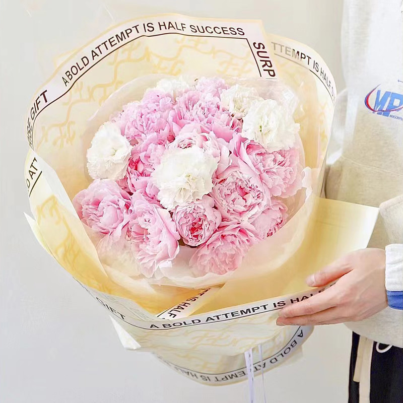 Papel de embrulho de flores da marca Hera em uma variedade de cores
