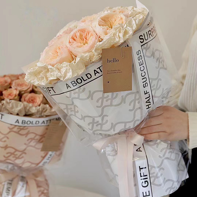 Papel de embrulho de flores da marca Hera em uma variedade de cores