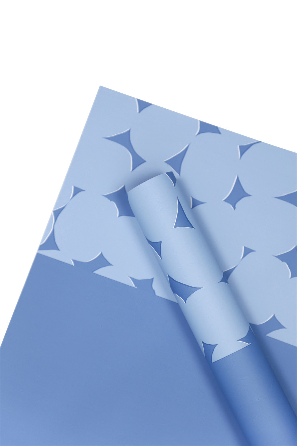 Papel de embrulho de flor de bolinhas bicolor