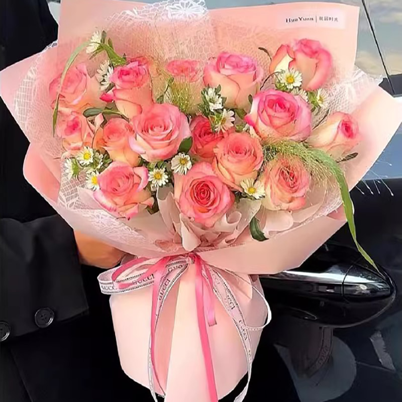 Papel de embrulho de flores Nuosha em vários padrões e estilos