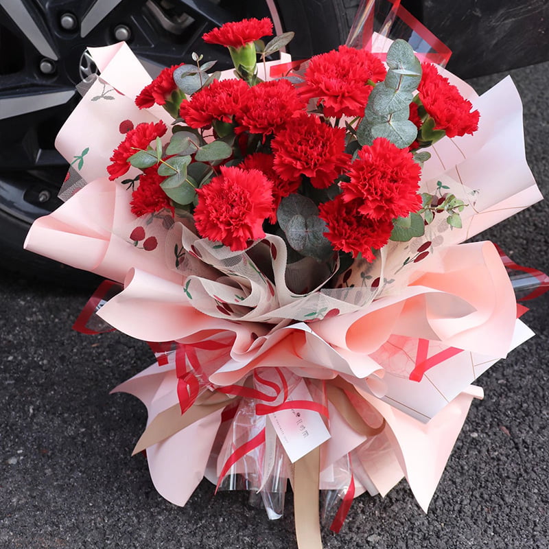 Papel de flor de plástico opaco espessado