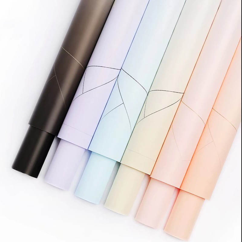 Papel de flor de plástico opaco espessado