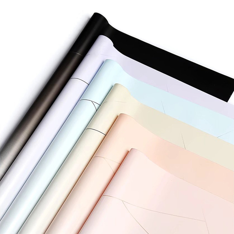 Papel de flor de plástico opaco espessado