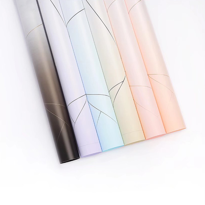 Papel de flor de plástico opaco espessado