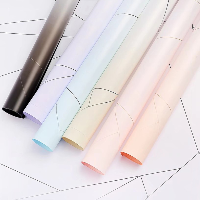 Papel de flor de plástico opaco espessado
