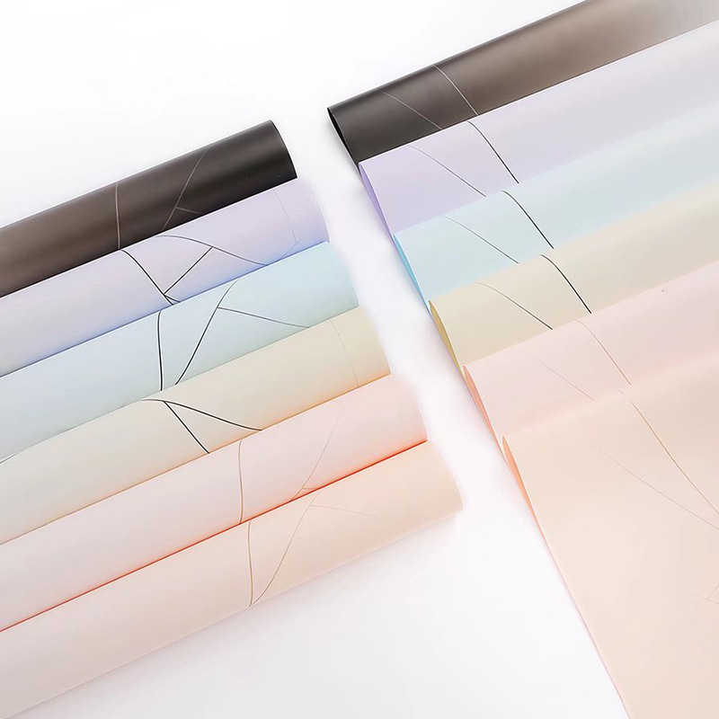 Papel de flor de plástico opaco espessado