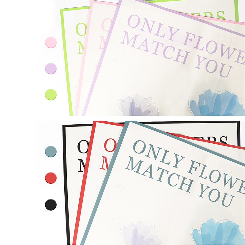 Papel de embrulho floral impresso em inglês