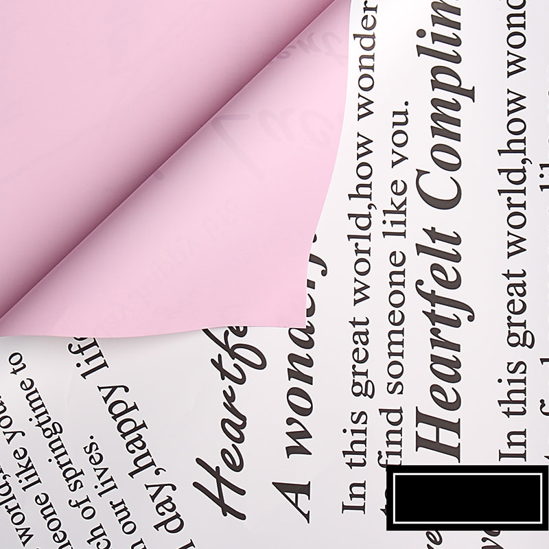 Papel de embrulho de flores vintage frente e verso