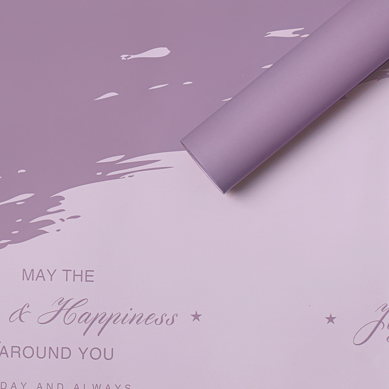 Papel de flor de plástico com padrão de mármore à prova d'água