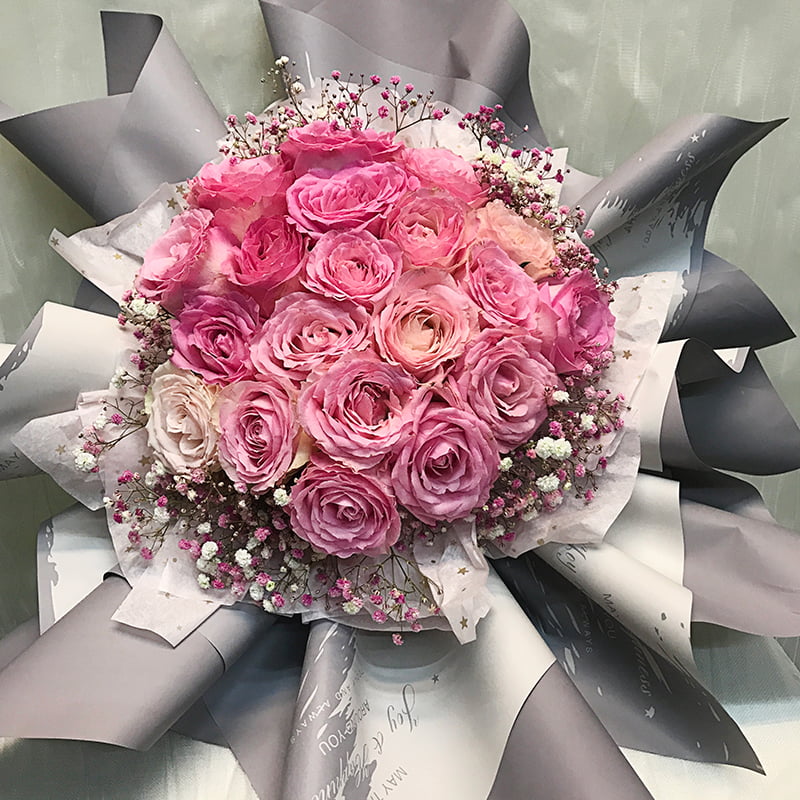 Papel de flor de plástico com padrão de mármore à prova d'água
