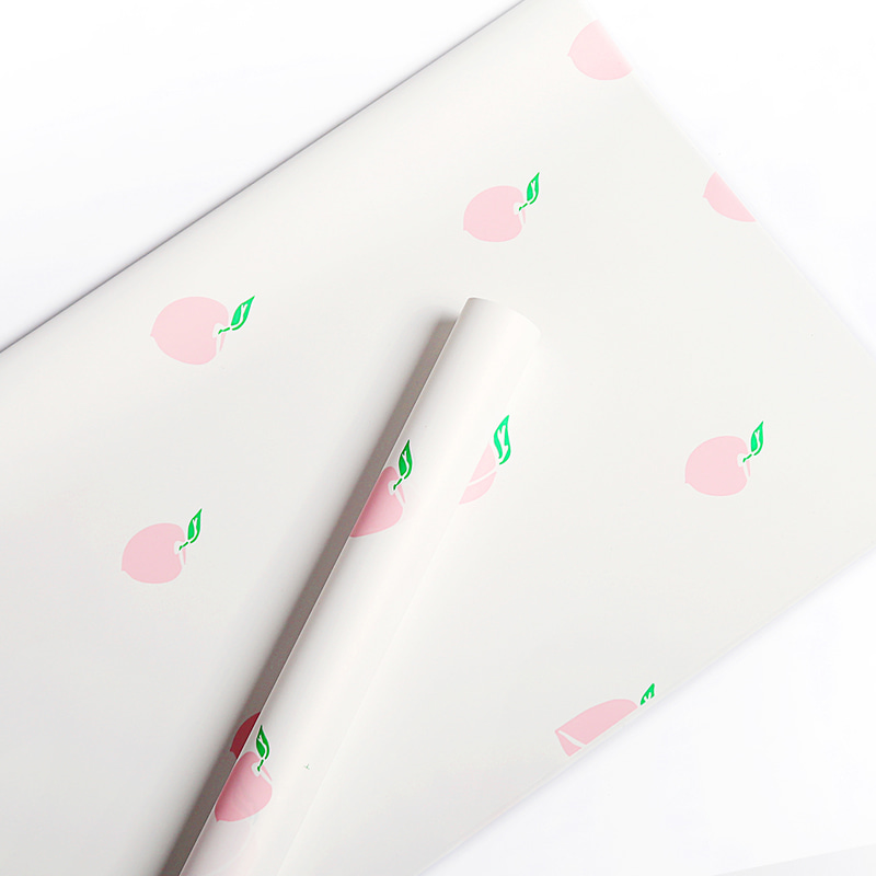 Papel de embrulho de buquê com padrão de frutas simples