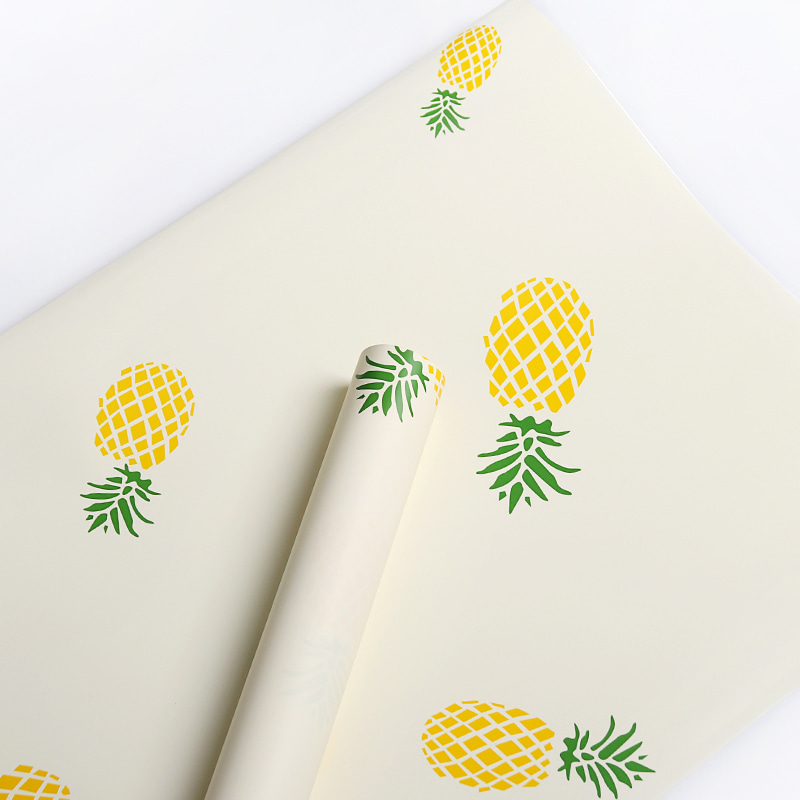 Papel de embrulho de buquê com padrão de frutas simples
