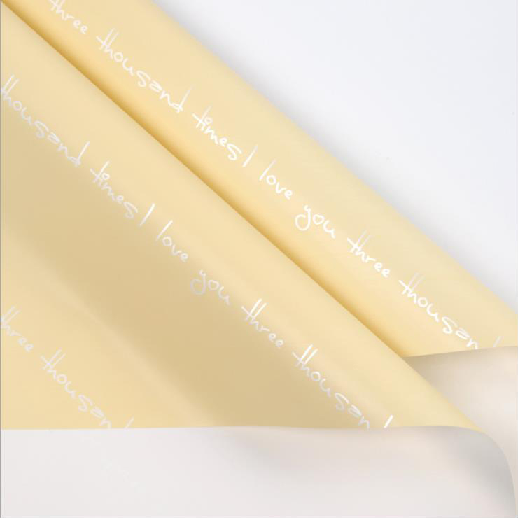 Papel de embrulho de buquê romântico impresso