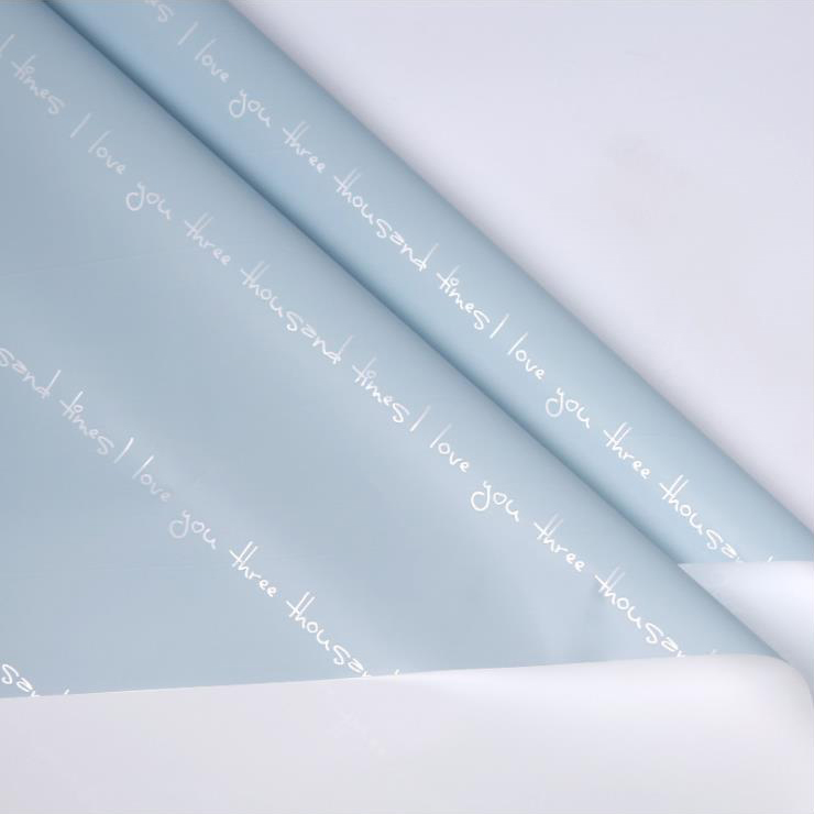 Papel de embrulho de buquê romântico impresso