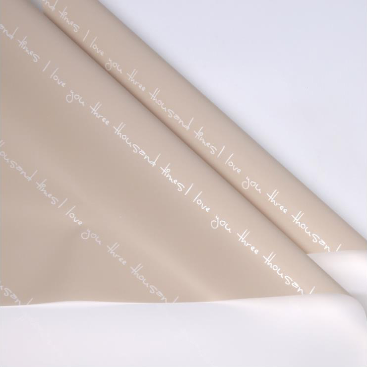 Papel de embrulho de buquê romântico impresso
