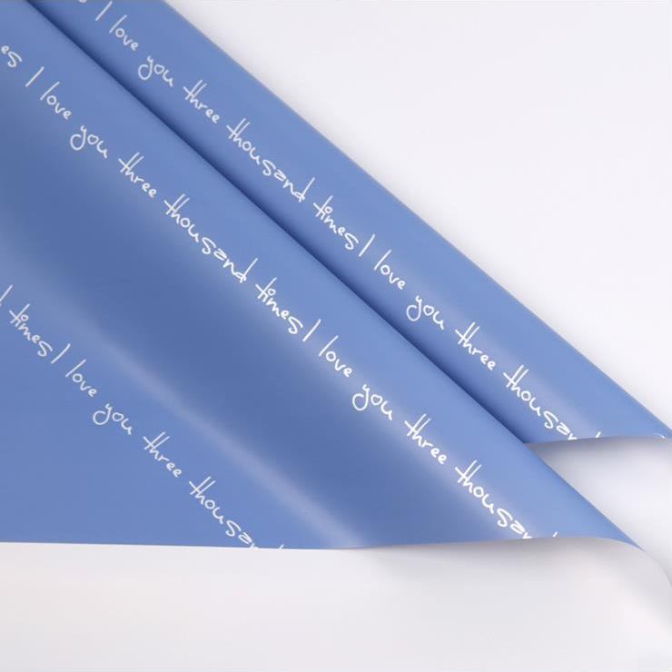 Papel de embrulho de buquê romântico impresso