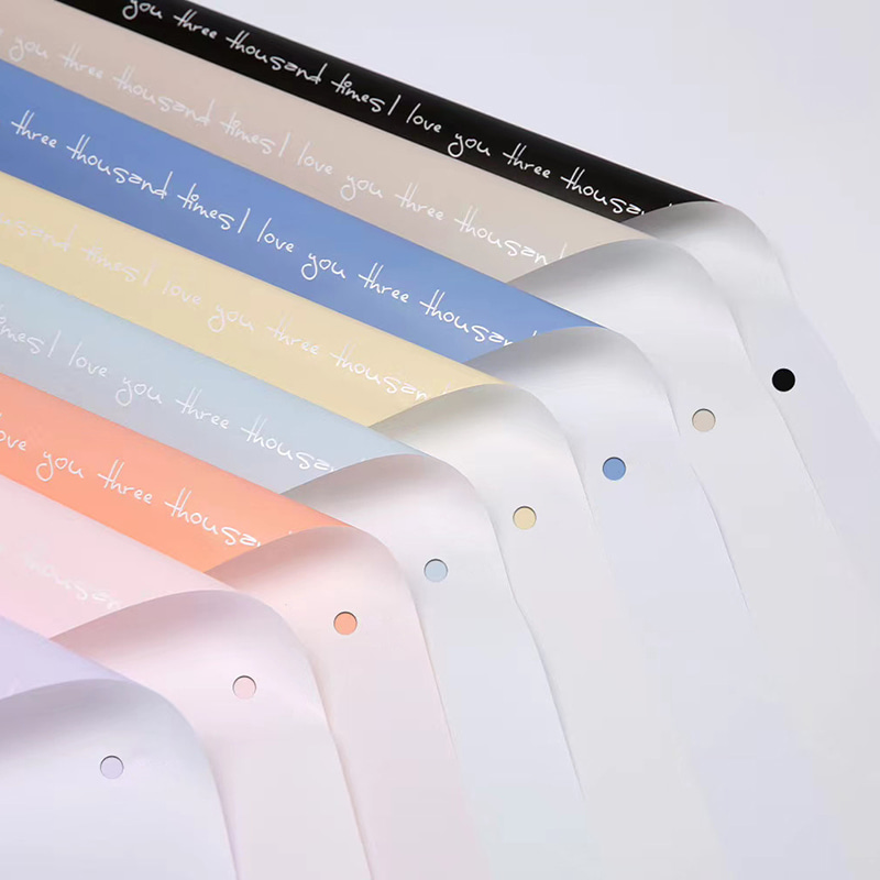 Papel de embrulho de buquê romântico impresso