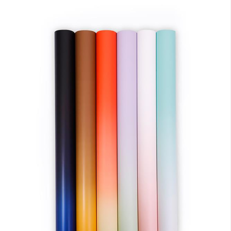 Papel de embrulho de buquê de flores gradiente premium