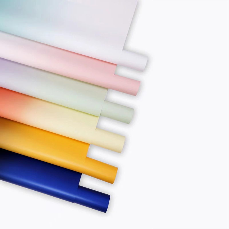 Papel de embrulho de buquê de flores gradiente premium