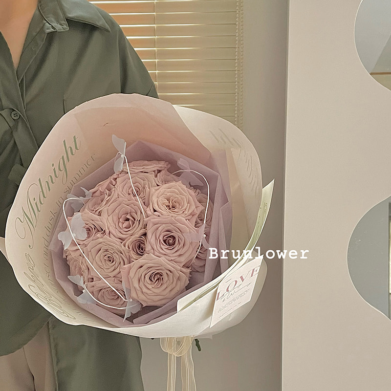 Papel de embrulho de buquê com impressão gradiente