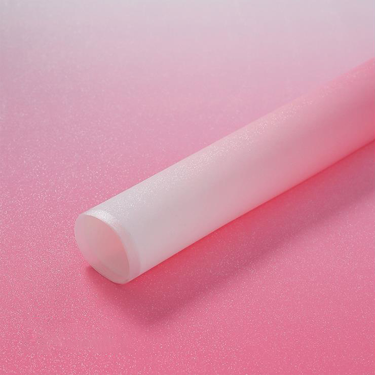 Papel de embrulho de buquê de filme gradiente de névoa de gelo